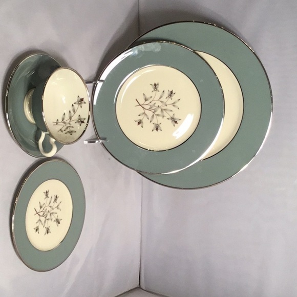 LENOX  KINGSLEY X- 445 MADE IN USA COLLECTIBLE 5 PIECES DINNERWARE FOR 1 - Picture 8 of 9
